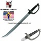 New Nerf Like 30" Classic Pirates Of The Caribbean Captain Jack Sparrow Cutlass Rapier Foam Sword Saber Great for Costumes & kids presents